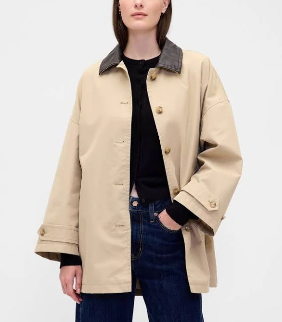 Gap Women's Oversized Twill Trench Coat