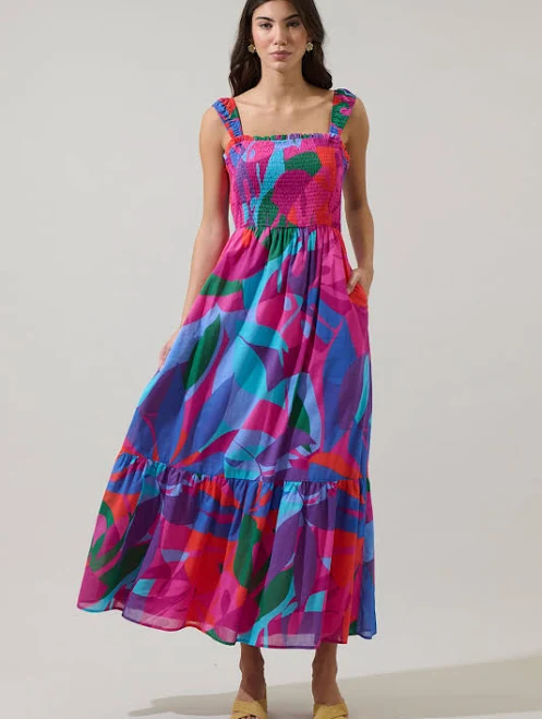 Sugarlips Tayla Smocked Maxi Dress