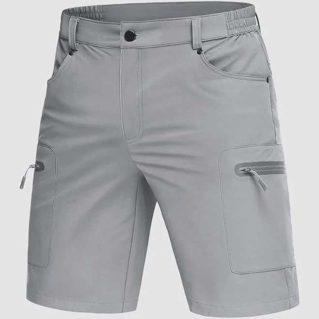 Men's Hiking Cargo Shorts with Zipper Pockets