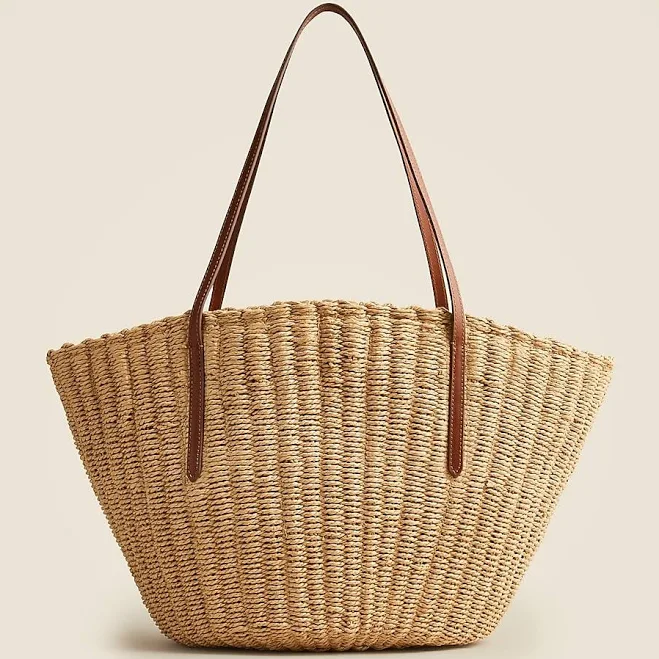J.Crew Women's Como Woven Straw Tote