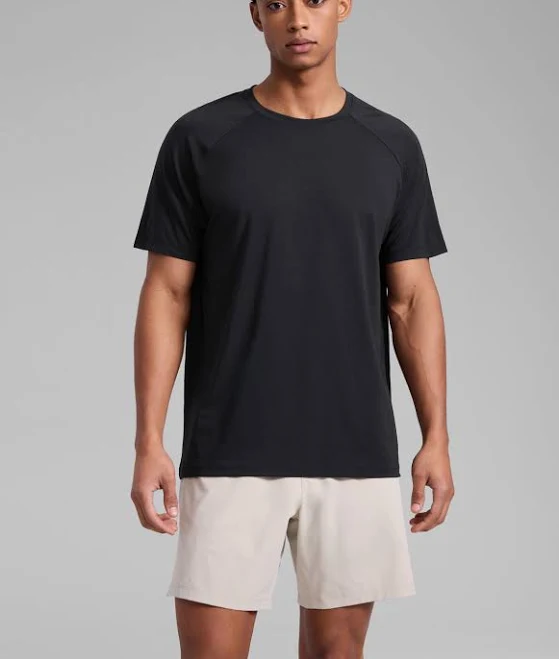 CRZ YOGA Men's Classic Fit Mesh Workout T-Shirt