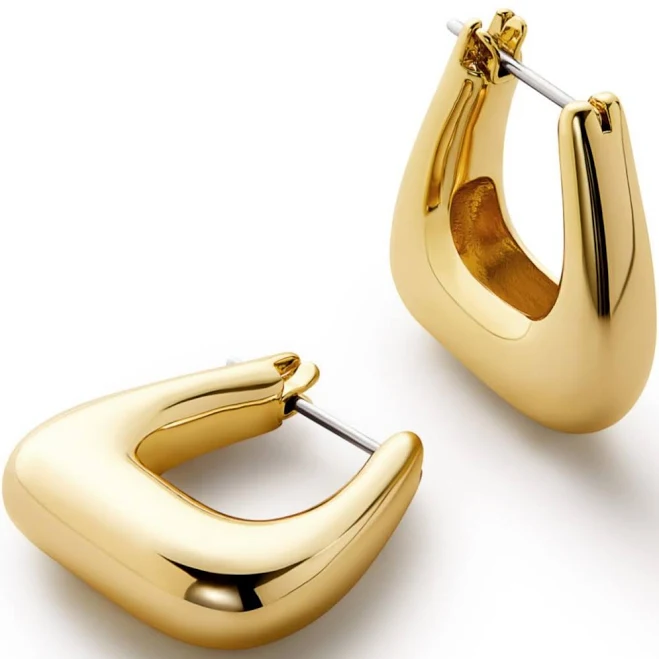 Colene Chunky Gold Hoop Earrings