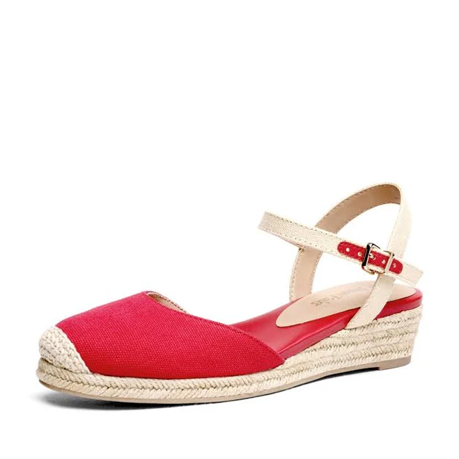 Dream Pairs Ankle Strap Espadrille Wedge