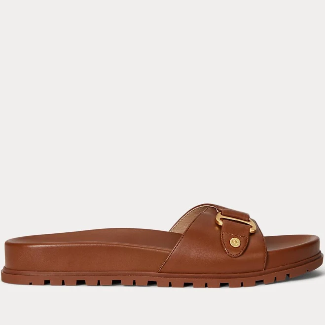 Tasha Leather Slide Sandal
