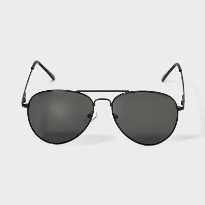 Goodfellow & Co Men's Aviator Metal Sunglasses