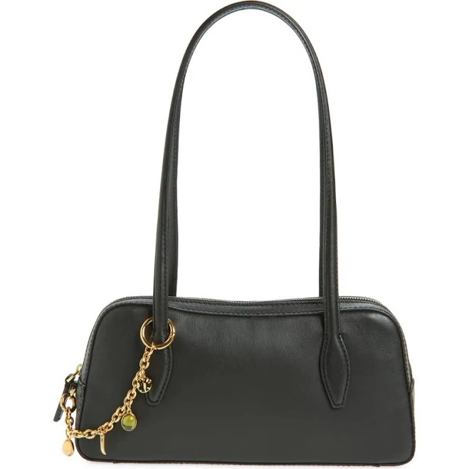 Madewell Women's Mini Leather Shoulder Bag with Gold Chain