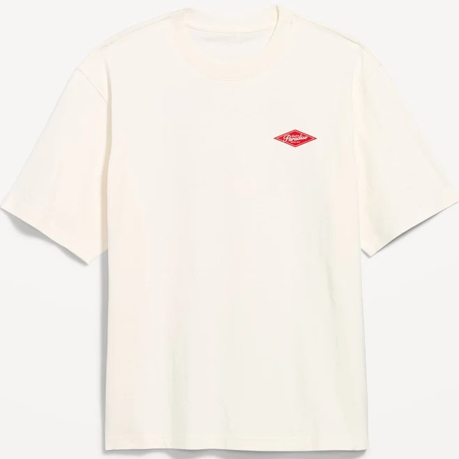 Old Navy Men's Loose Heavyweight Graphic T-Shirt