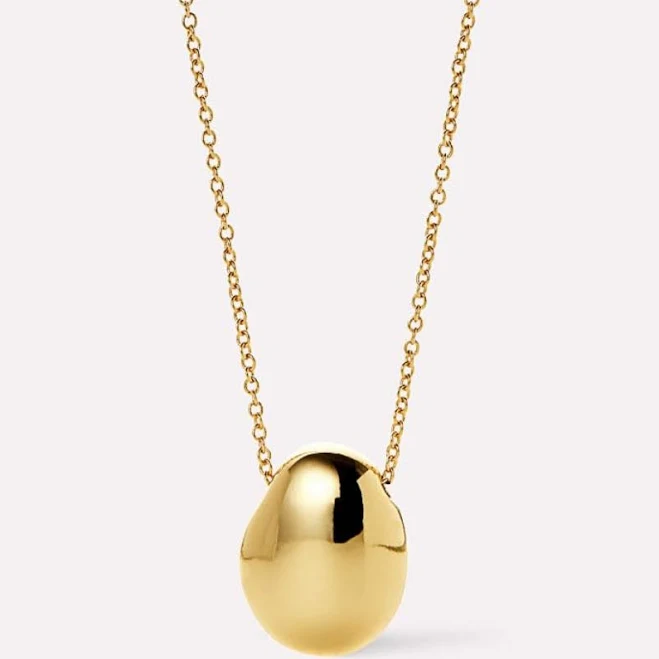 Gold Pendant Necklace - Pebble Mini | Ana Luisa Jewelry