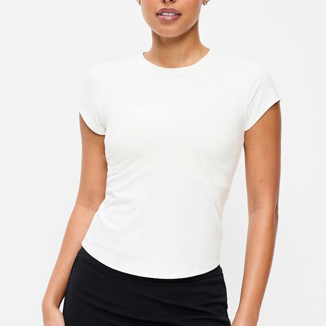 Old Navy Women's Studiosmooth Short-Sleeve Base Layer Top