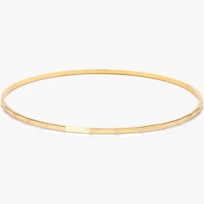Brook and York Women's Thin Gold Bangle Bracelets
