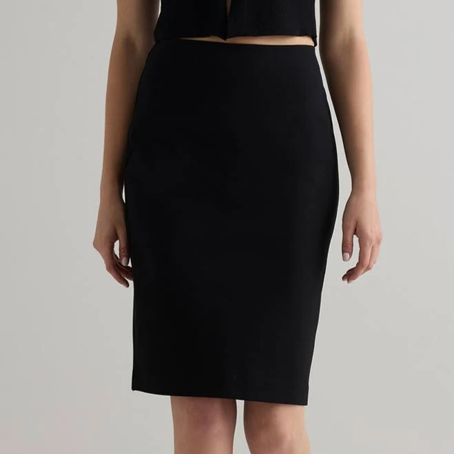 Quince Women's Ultra-Stretch Ponte Pencil Skirt