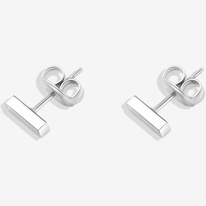 Dainty Bar Stud Earrings Gold Inspirational Jewelry by Mint & Lily