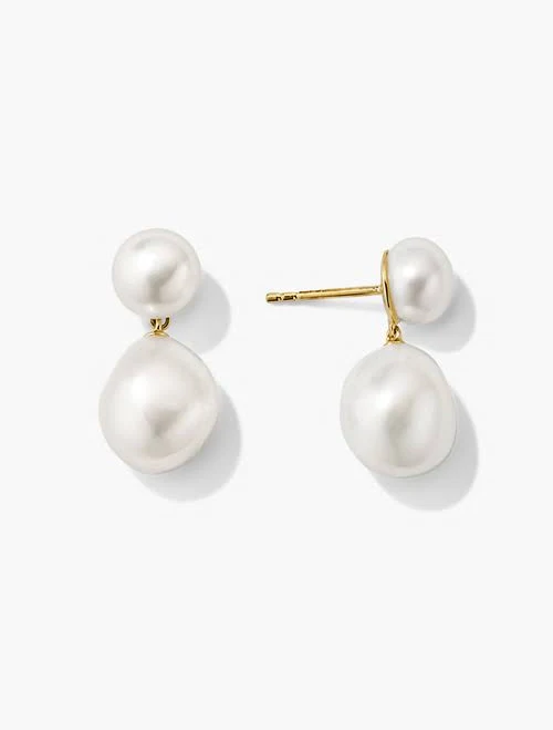 Mejuri Women's Bold Pearl Drop Earrings