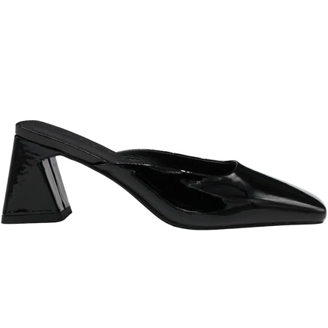 Donatella Claude Heeled Patent Mule