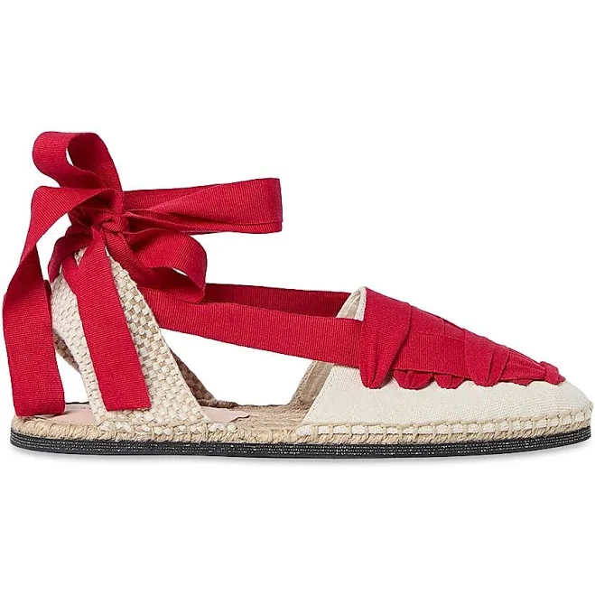 Loeffler Randall Wilson Flat Ankle-Wrap Espadrilles | Saks Fifth Avenue