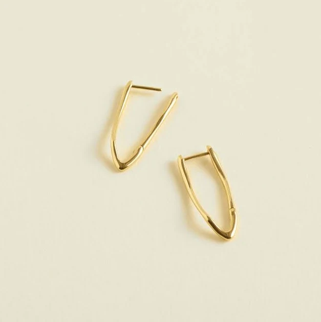 Madewell 14K Gold Demi-Fine Hoop Earrings