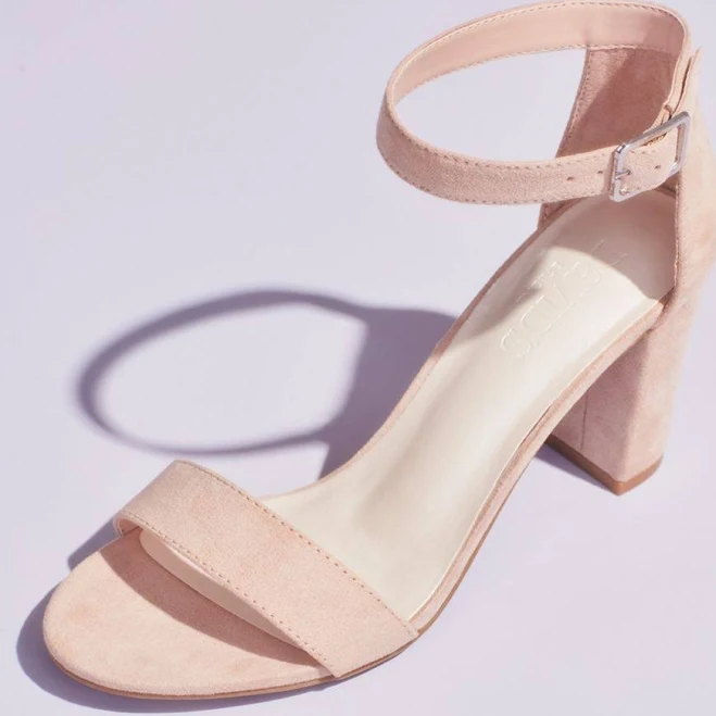 Block Heel Ankle Strap Sandal