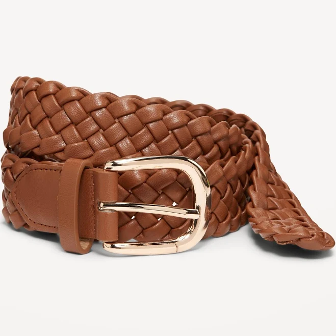Old Navy Women's Braided Faux-Leather Belt