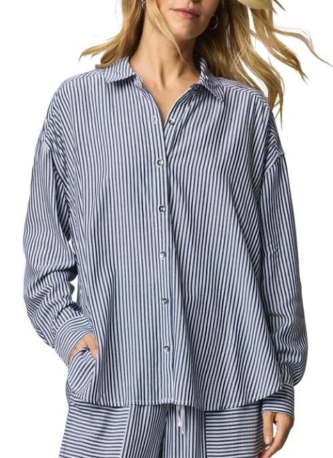 Splendid Ella Striped Button-Down Shirt