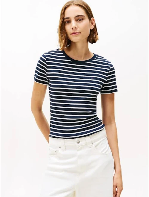 Tommy Hilfiger Women's Striped Crewneck T-Shirt