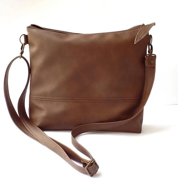 Minimalist Vegan Leather Crossbody Bag