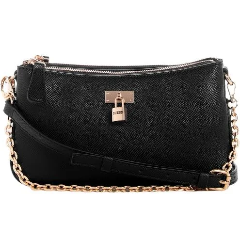 Nora Saffiano Crossbody with Gold Hardware