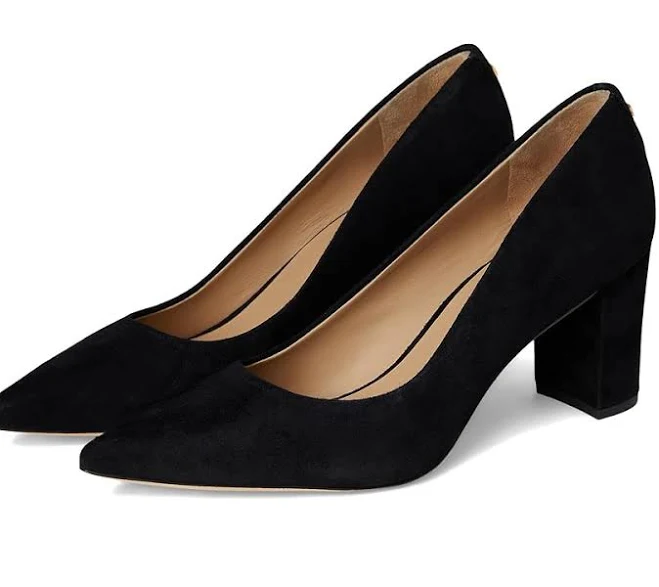 Ralph Lauren Women's Lanette Suede Block-Heel Pumps