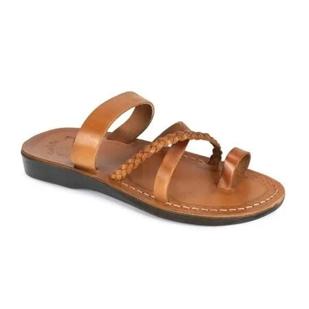 Jerusalem Sandals Women's Sophia Braided Leather Sandals