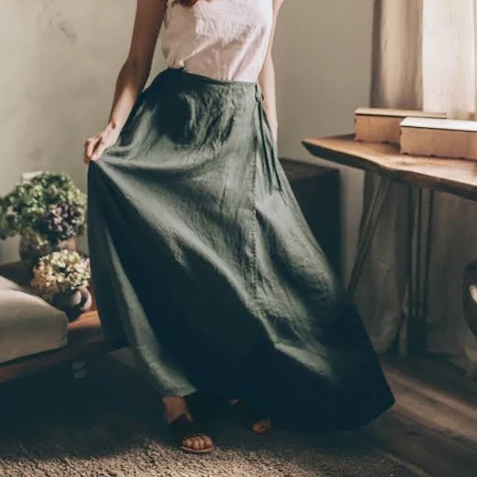 Linen Maxi Skirt