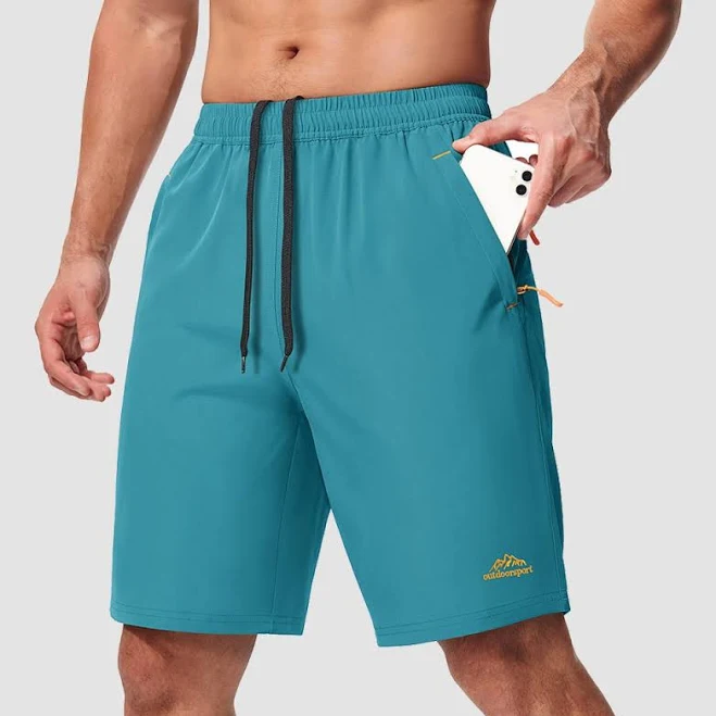 Men's Lightweight Quick Dry Hiking Shorts with Zipper Pockets