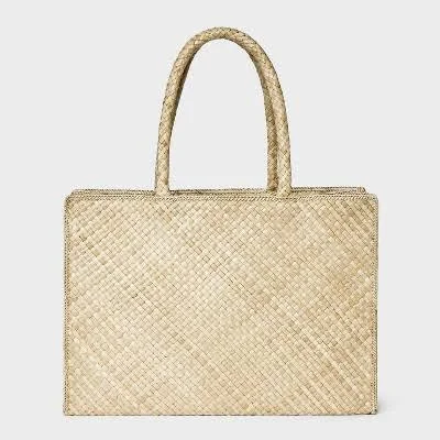 Straw Weave Tote Bag