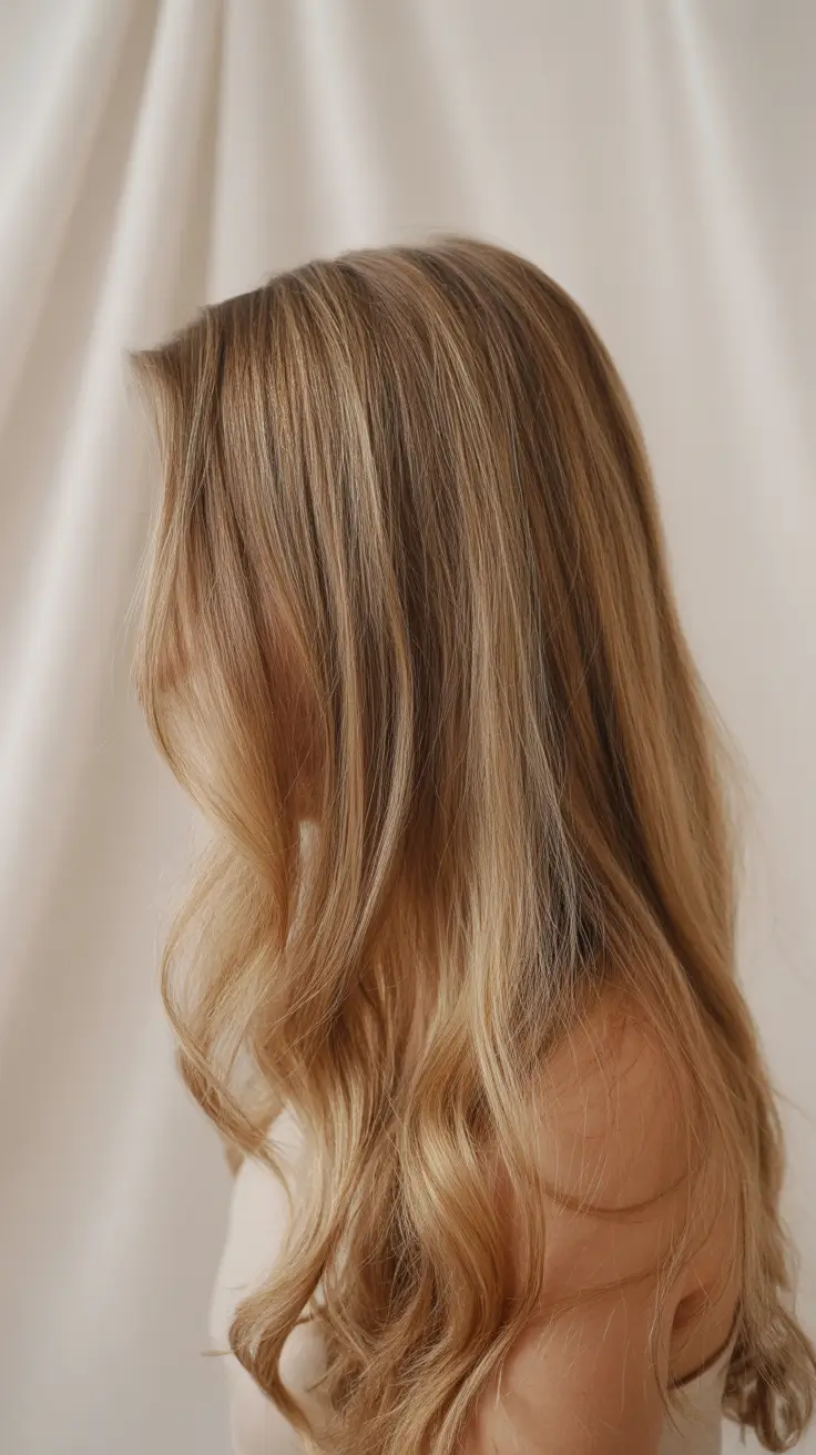 summer hair color for blondes 2026 trendy Warm Honey Blonde Waves With Natural Depth