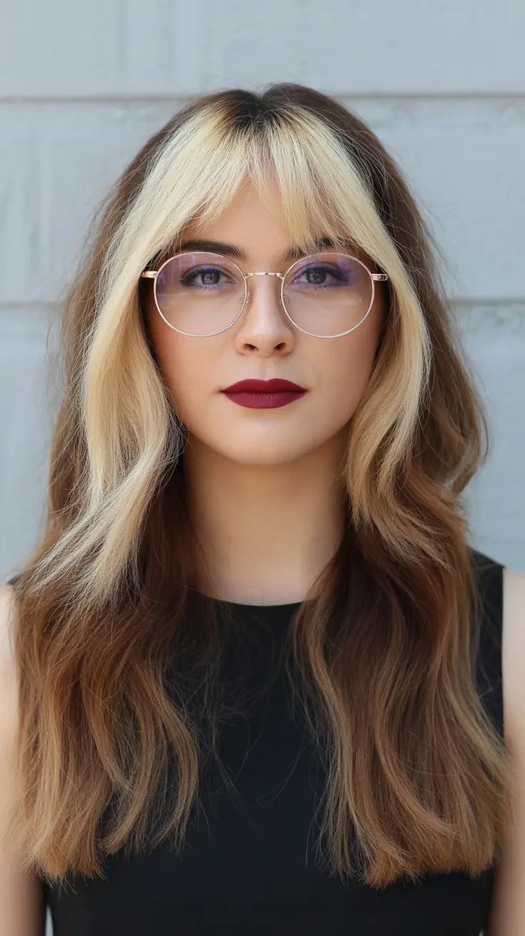 summer hair color ideas 2026 trendy Face-Framing Blonde Contrast On Deep Brunette Length