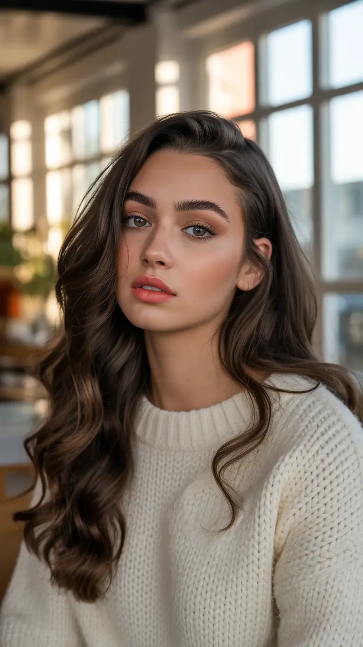 summer hair color ideas for brunettes 2026 trendy Deep Espresso Brunette With Soft Dimensional Summer Shine