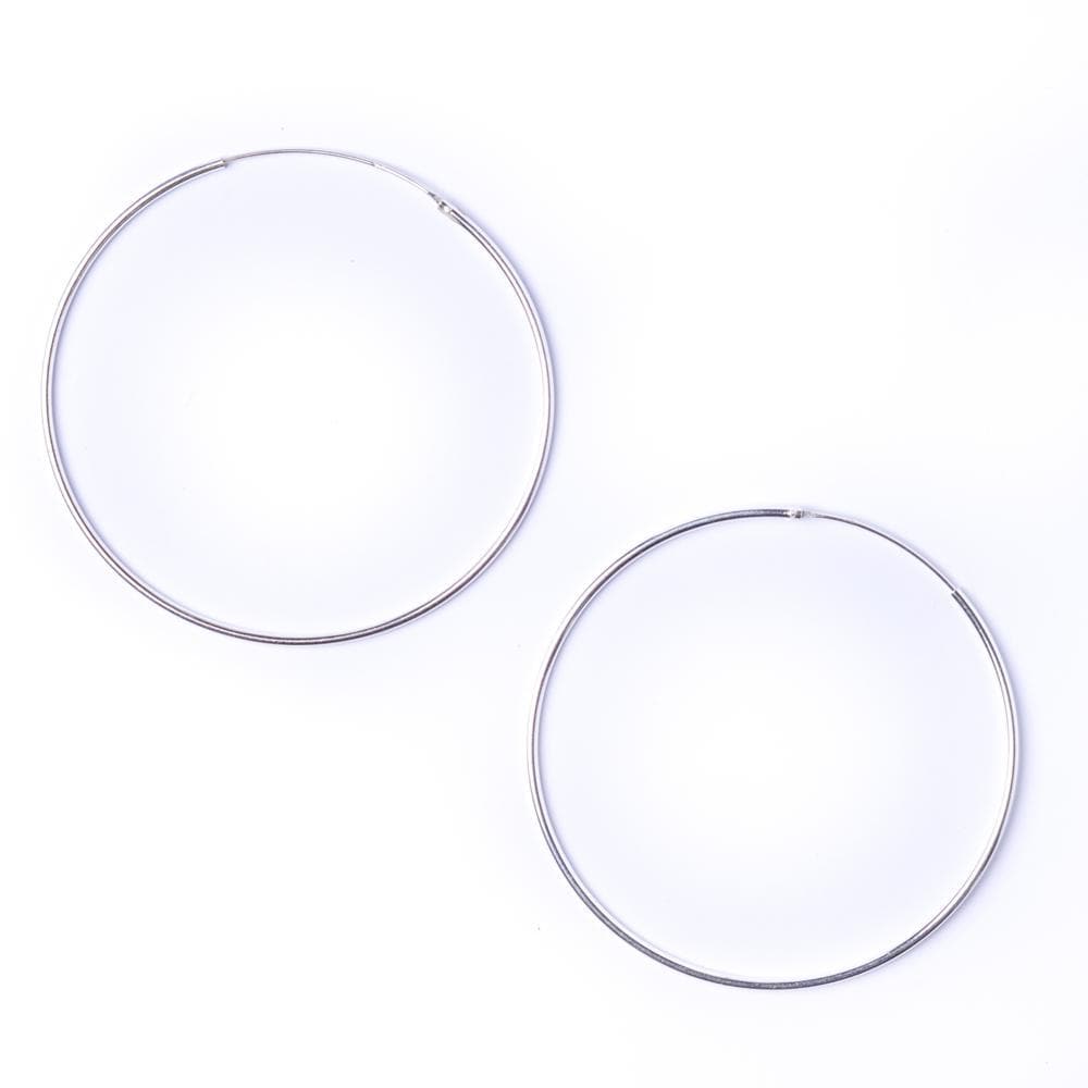 Sterling Silver Extra Large Thin Sleeper Hoop Earrings