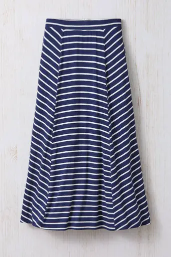 Striped Knit Maxi Skirt