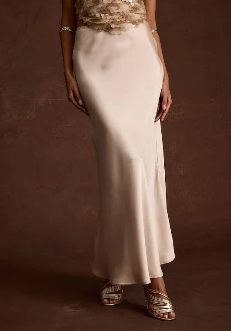 skirt 12th Tribe Dolce Satin Maxi Skirt 12th Tribe $78