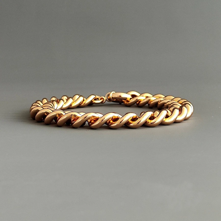 accessory 14K Gold Chunky Curb Chain Bracelet Etsy - JucaaDesigns $42.23