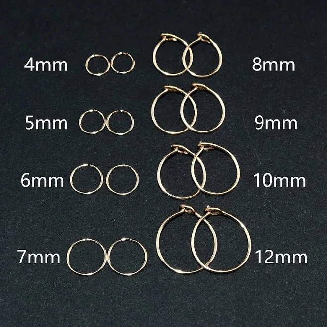 accessory 14K Gold Filled Tiny Thin Huggie Hoop Earrings Etsy - LUCKYJEWUS $11.99