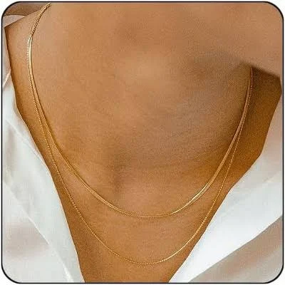 accessory 14K Gold Plated Stainless Steel Dainty Stack Necklace Set Target $49.99