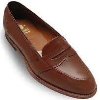 shoes 685 Full Strap Slip-On Penny Loafer (Burnished Tan Calf) Alden $708