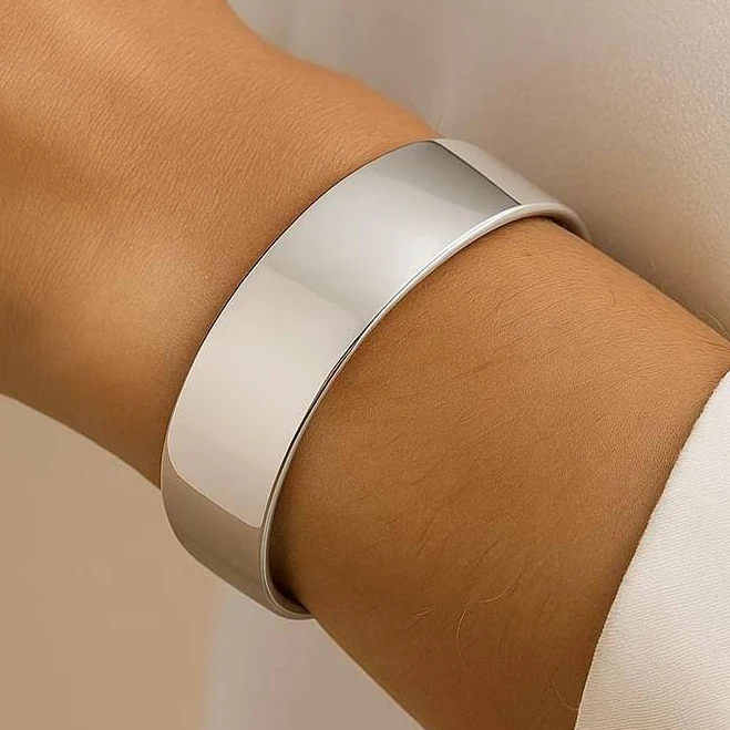 accessory 925 Sterling Silver Chunky Cuff Bracelet Etsy - Seller $230.81