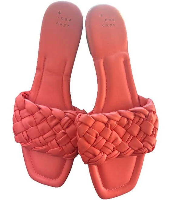 shoes A Day Women’s Size 11 Slide Coral Sandals eBay - niki0401-us $15.74