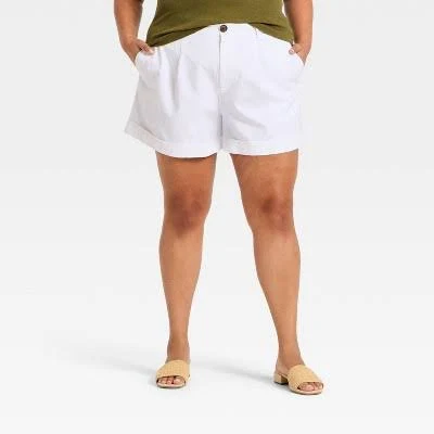 shorts A New Day Women's High-Rise Luxe Linen Tailored Shorts Target $15