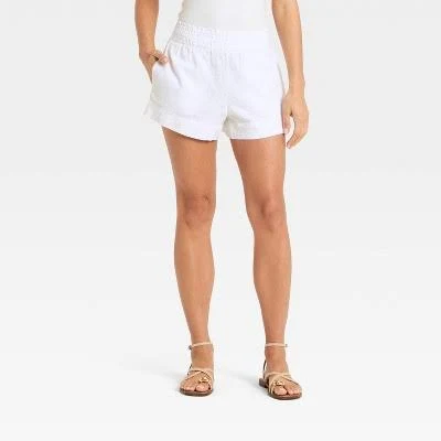 bottom A New Day Women's Linen Pull-On Shorts Target $22