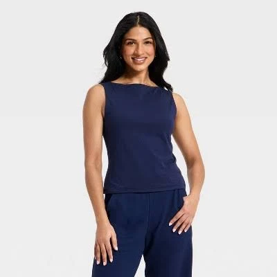 top A New Day Women's Sculpt Boat Neck Tank Top Target $15