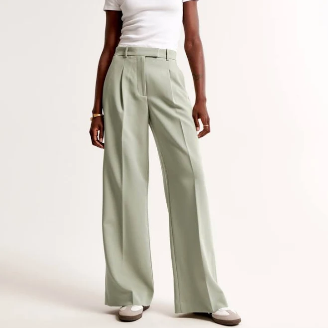 pants Abercrombie & Fitch Women's Harper Tailored Ultra Wide Leg Pants Abercrombie & Fitch $26.97