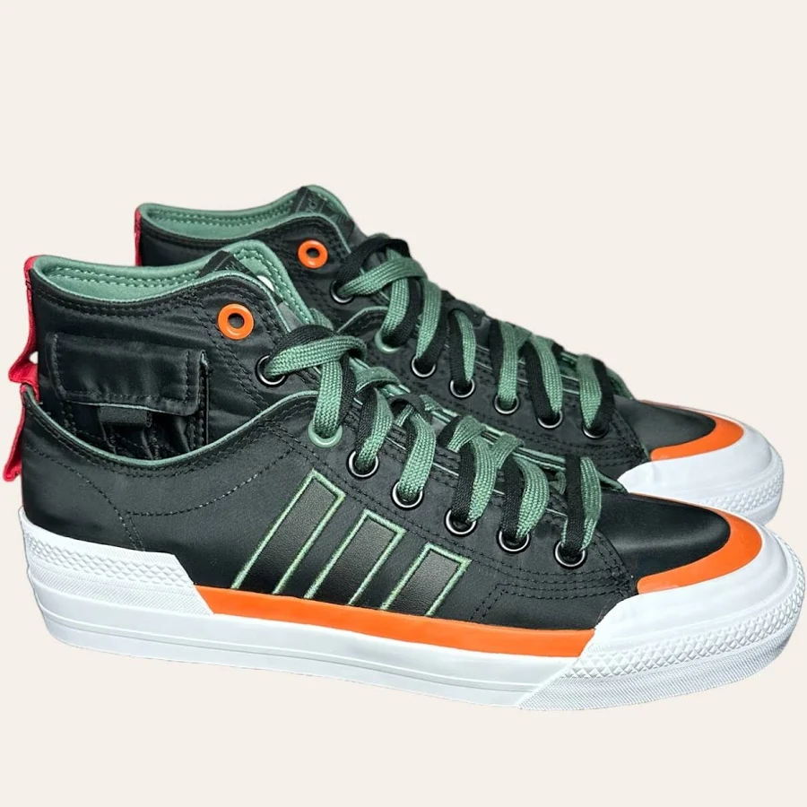 shoes Adidas Men's Nizza Hi DL Black Green Oxide eBay - sonnyglight $74.99