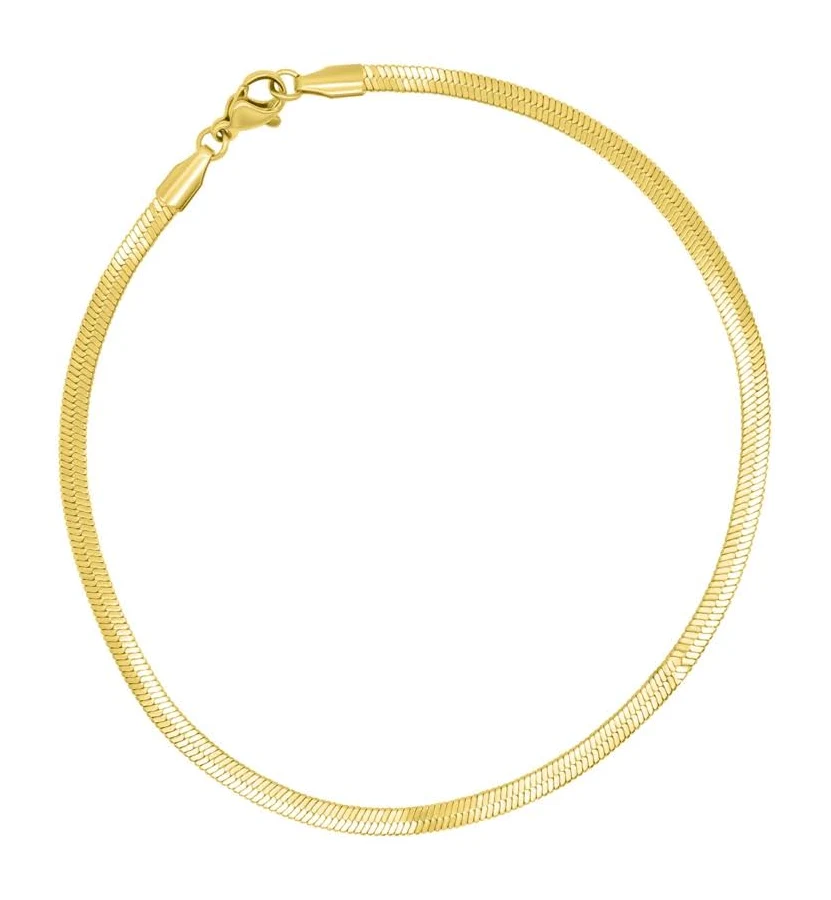 accessory Adornia 14K Gold Plated Adjustable Herringbone Chain Anklet Macy's $19.5