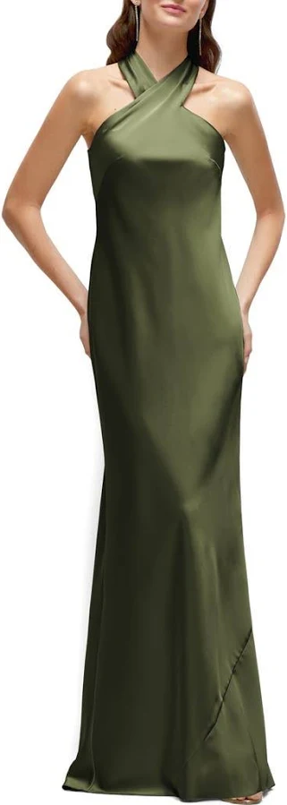 maxi dress After Six Women's Bias Cut Stretch Satin Charmeuse Gown Nordstrom $265